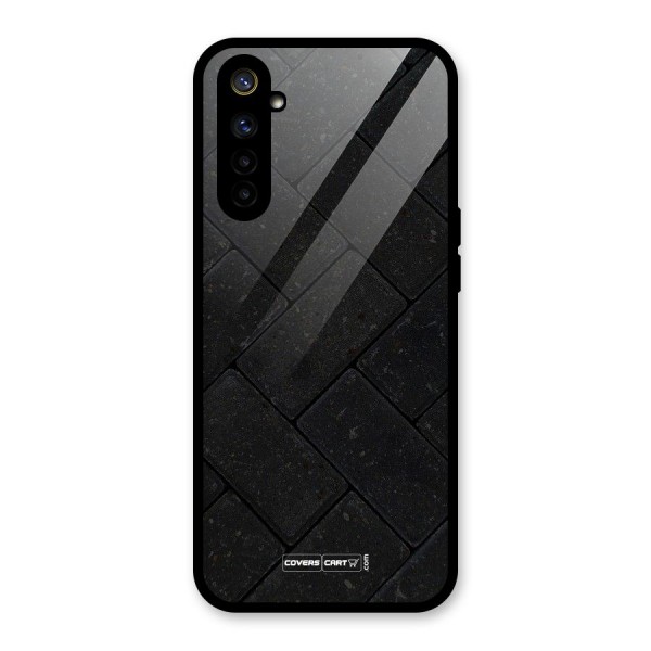 Bricks Pattern Glass Back Case for Realme 6