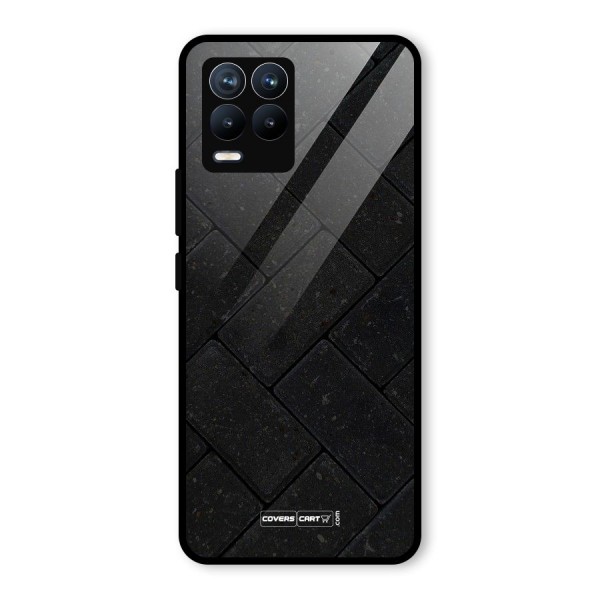 Bricks Pattern Glass Back Case for Realme 8 Pro