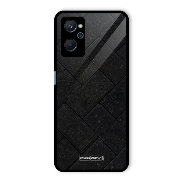 Bricks Pattern Glass Back Case for Realme 9i