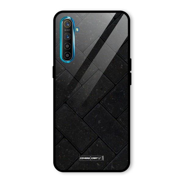 Bricks Pattern Glass Back Case for Realme XT