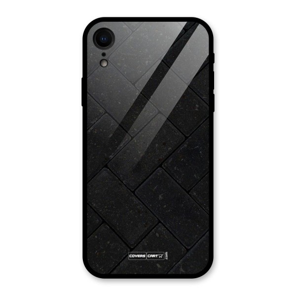 Bricks Pattern Glass Back Case for XR