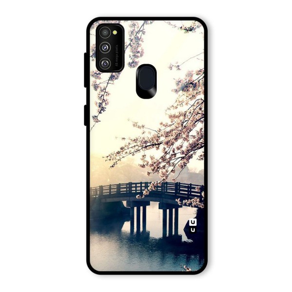 Bridge Blossom Glass Back Case for Galaxy M21