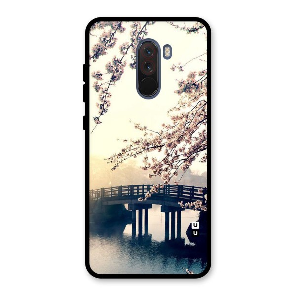 Bridge Blossom Glass Back Case for Poco F1