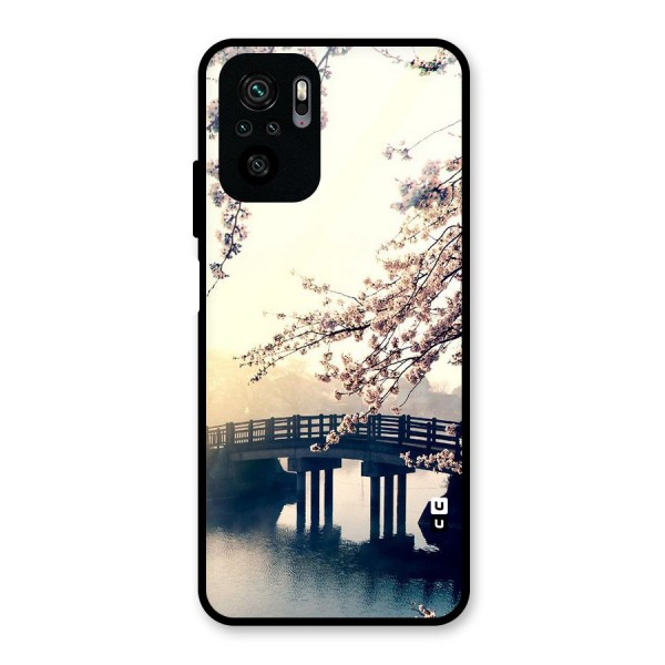 Bridge Blossom Glass Back Case for Redmi Note 10