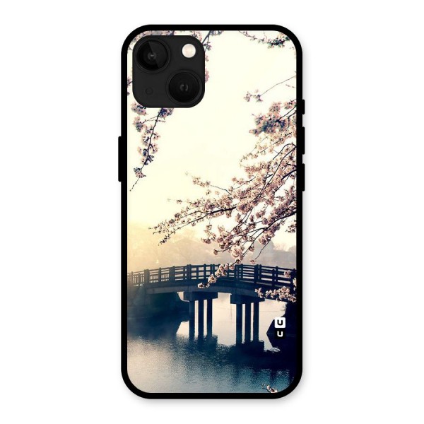 Bridge Blossom Glass Back Case for iPhone 13