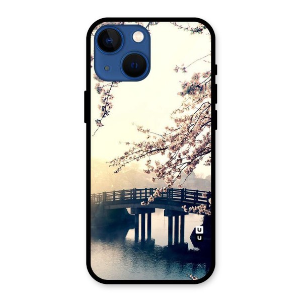 Bridge Blossom Glass Back Case for iPhone 13 Mini