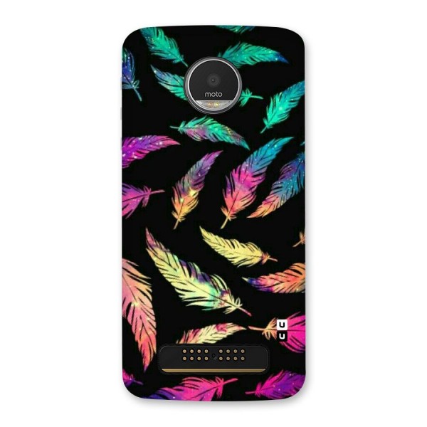 Bright Feathers Back Case for Moto Z Play