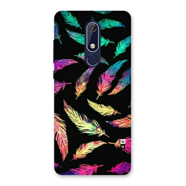 Bright Feathers Back Case for Nokia 5.1