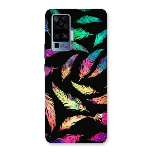 Bright Feathers Back Case for Vivo X50 Pro