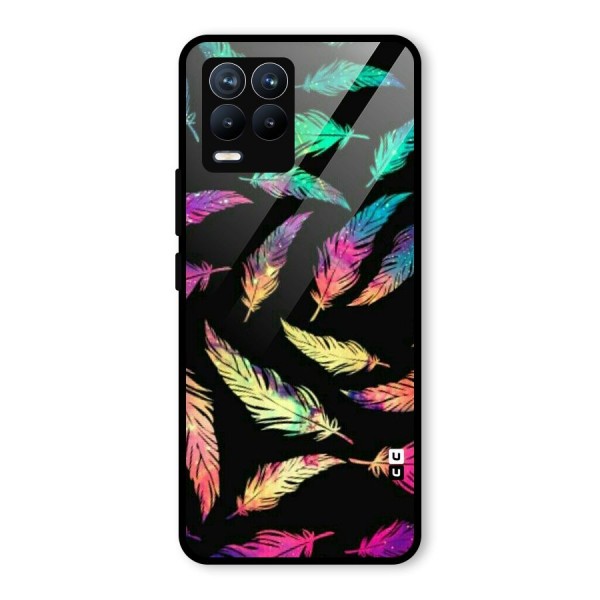 Bright Feathers Glass Back Case for Realme 8