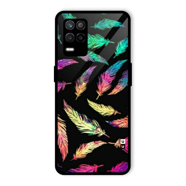 Bright Feathers Glass Back Case for Realme 9 5G