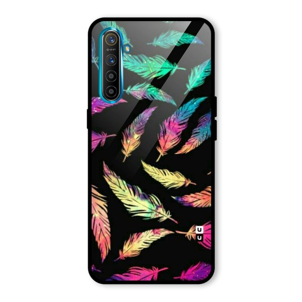 Bright Feathers Glass Back Case for Realme XT