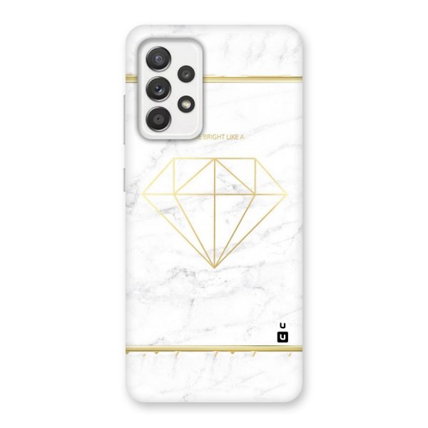 Bright Gold Diamond Back Case for Galaxy A52