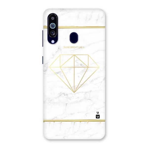 Bright Gold Diamond Back Case for Galaxy A60