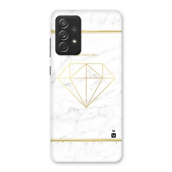 Bright Gold Diamond Back Case for Galaxy A72