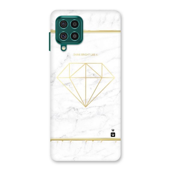 Bright Gold Diamond Back Case for Galaxy F62