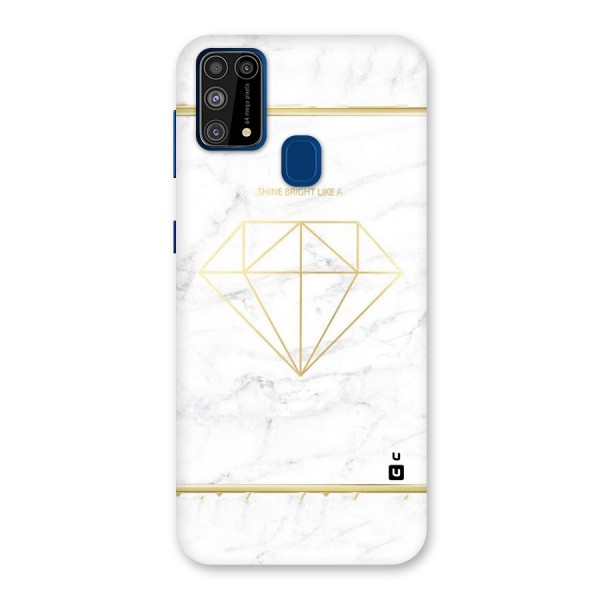 Bright Gold Diamond Back Case for Galaxy M31