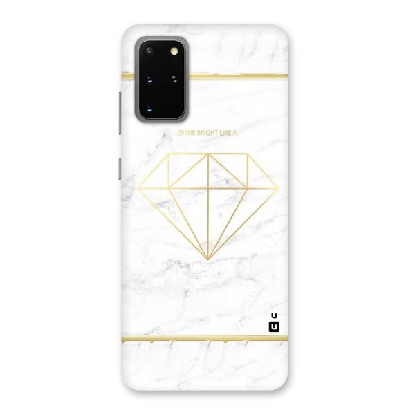 Bright Gold Diamond Back Case for Galaxy S20 Plus