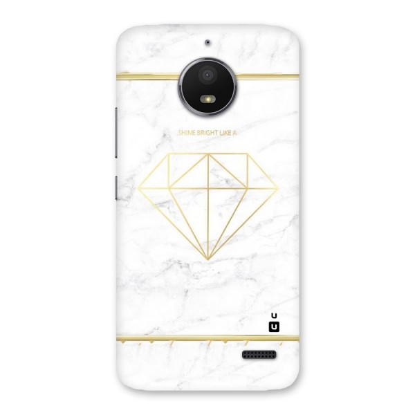 Bright Gold Diamond Back Case for Moto E4