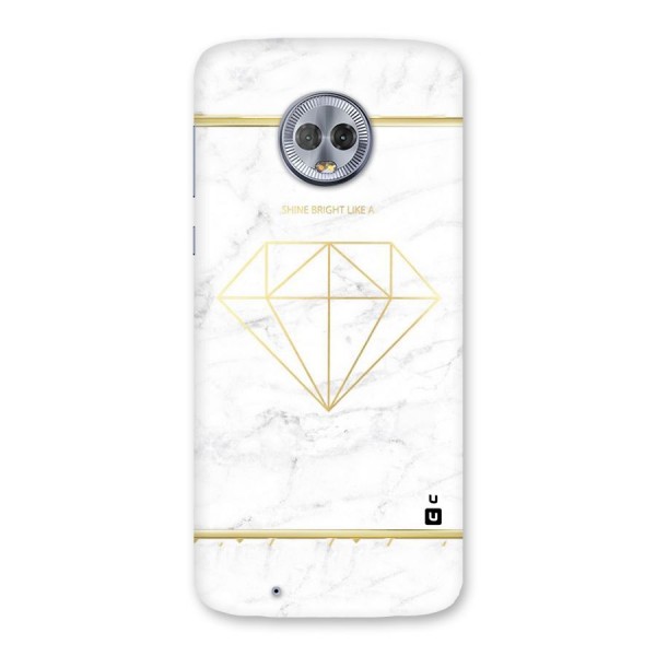 Bright Gold Diamond Back Case for Moto G6