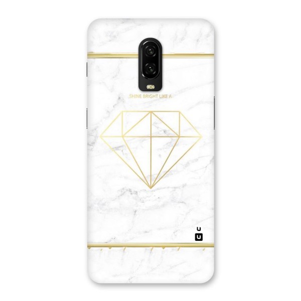 Bright Gold Diamond Back Case for OnePlus 6T