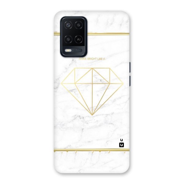 Bright Gold Diamond Back Case for Oppo A54