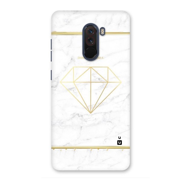 Bright Gold Diamond Back Case for Poco F1