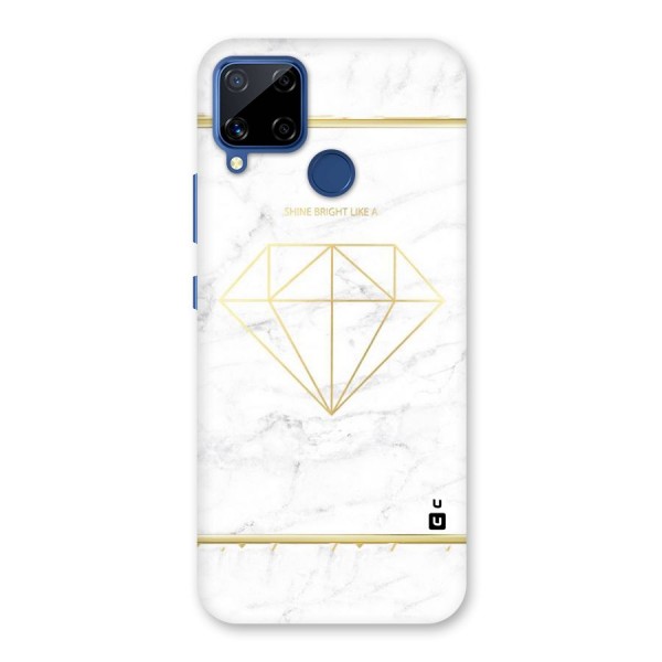 Bright Gold Diamond Back Case for Realme C12