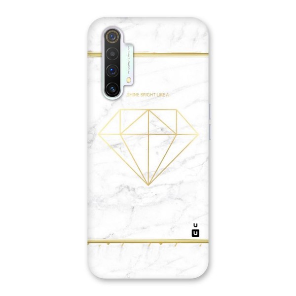 Bright Gold Diamond Back Case for Realme X3