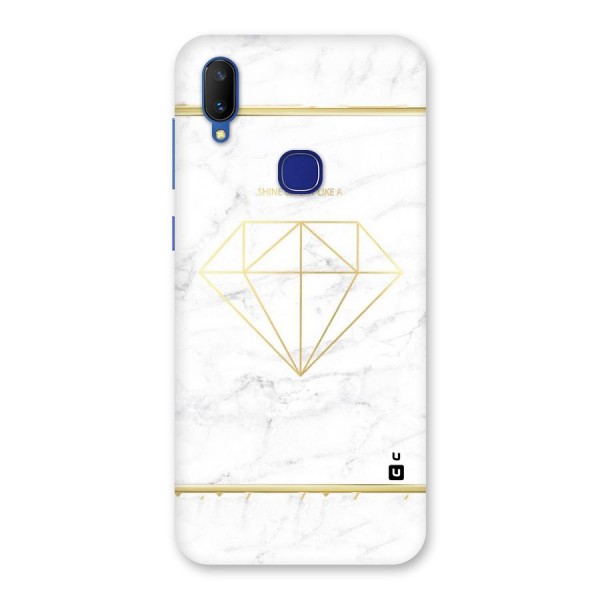 Bright Gold Diamond Back Case for Vivo V11