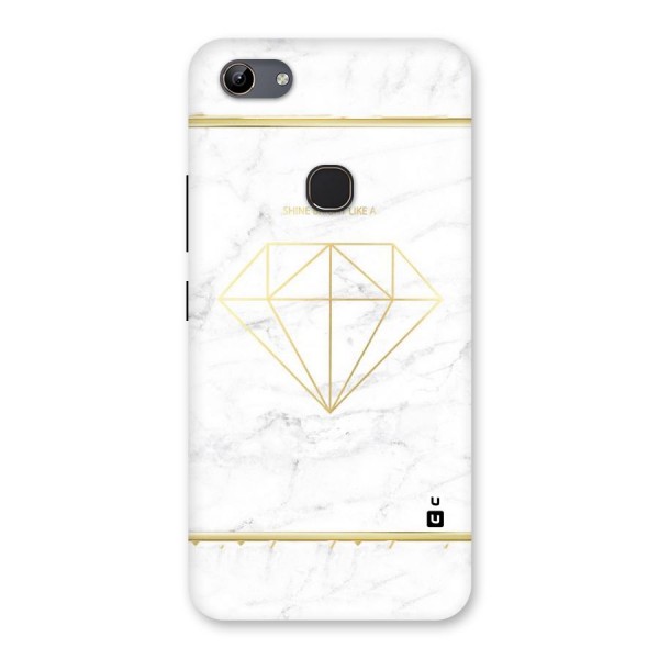 Bright Gold Diamond Back Case for Vivo Y81