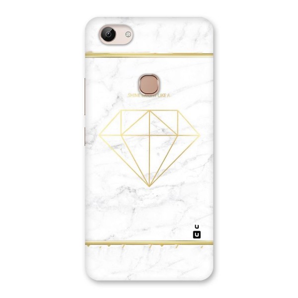 Bright Gold Diamond Back Case for Vivo Y83