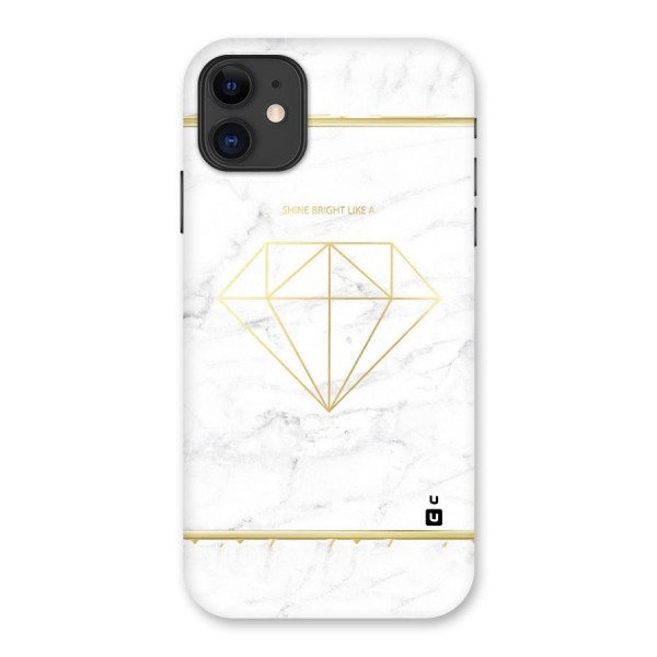 Bright Gold Diamond Back Case for iPhone 11