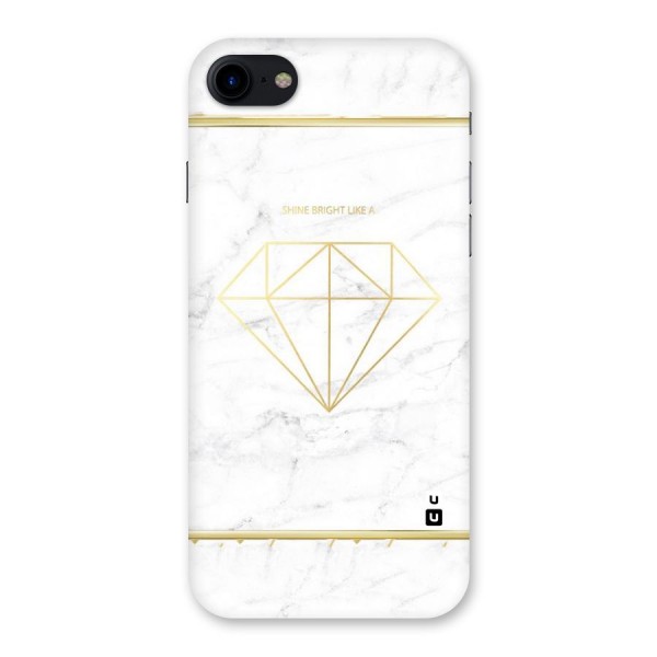 Bright Gold Diamond Back Case for iPhone SE 2020