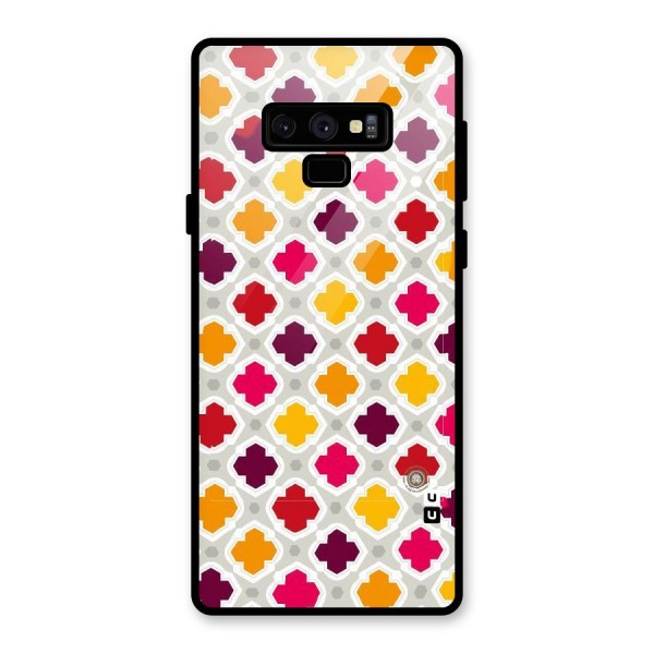 Bright Pattern Glass Back Case for Galaxy Note 9