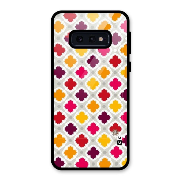 Bright Pattern Glass Back Case for Galaxy S10e