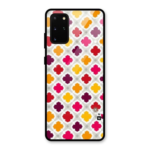 Bright Pattern Glass Back Case for Galaxy S20 Plus