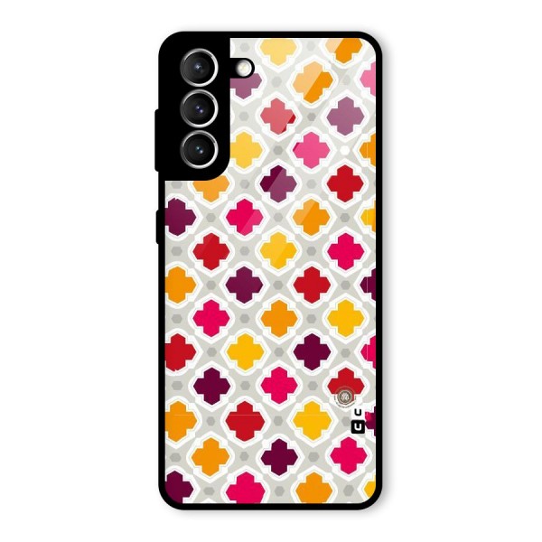 Bright Pattern Glass Back Case for Galaxy S21 5G