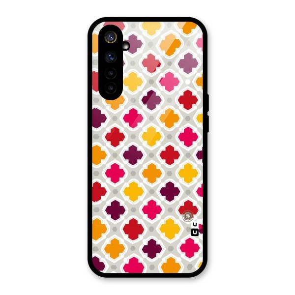 Bright Pattern Glass Back Case for Realme 6