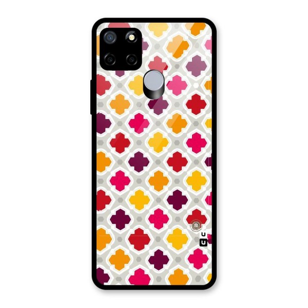 Bright Pattern Glass Back Case for Realme C15