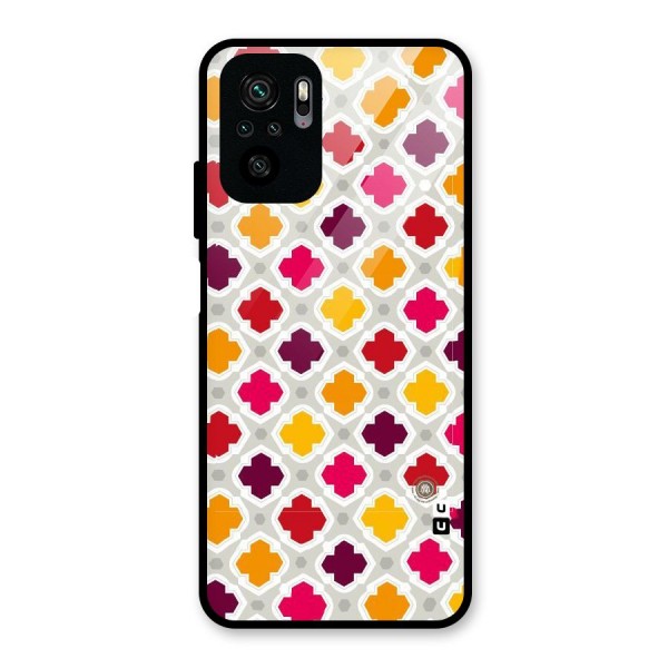 Bright Pattern Glass Back Case for Redmi Note 10