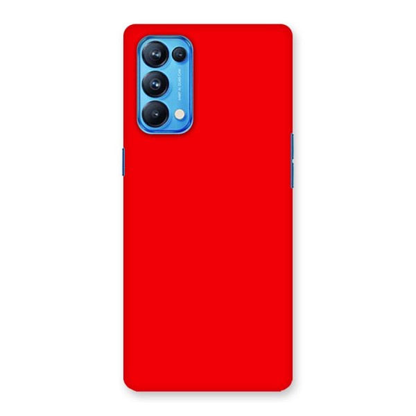 Bright Red Back Case for Oppo Reno5 Pro 5G