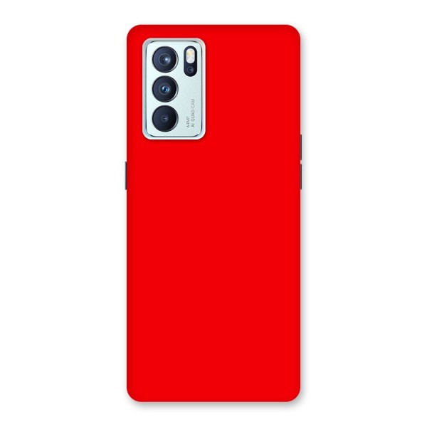 Bright Red Back Case for Oppo Reno6 Pro 5G