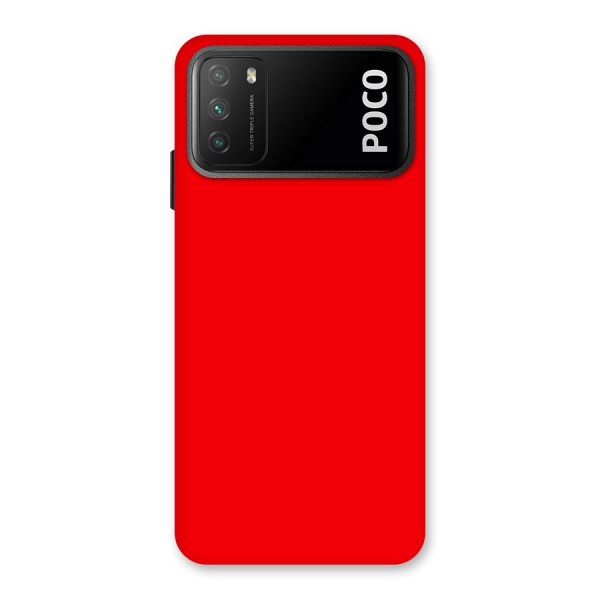 Bright Red Back Case for Poco M3