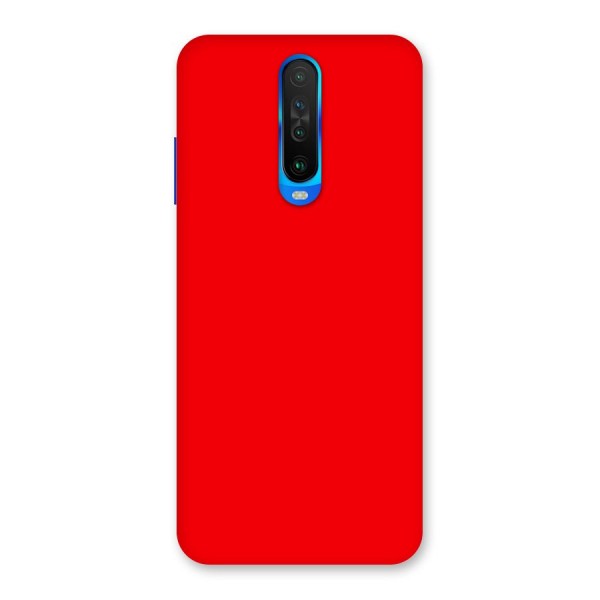 Bright Red Back Case for Poco X2