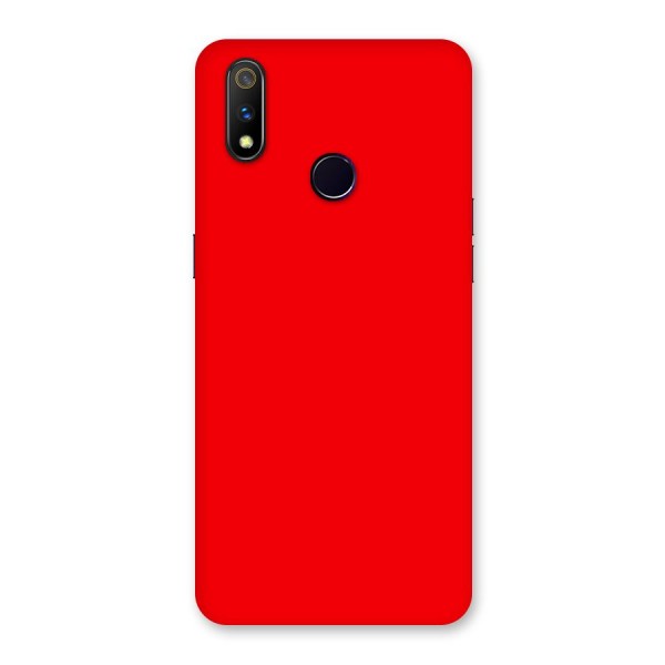 Bright Red Back Case for Realme 3 Pro