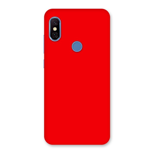 Bright Red Back Case for Redmi Note 6 Pro