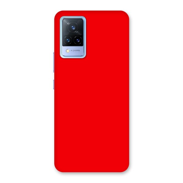 Bright Red Back Case for Vivo V21 5G