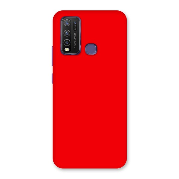 Bright Red Back Case for Vivo Y30