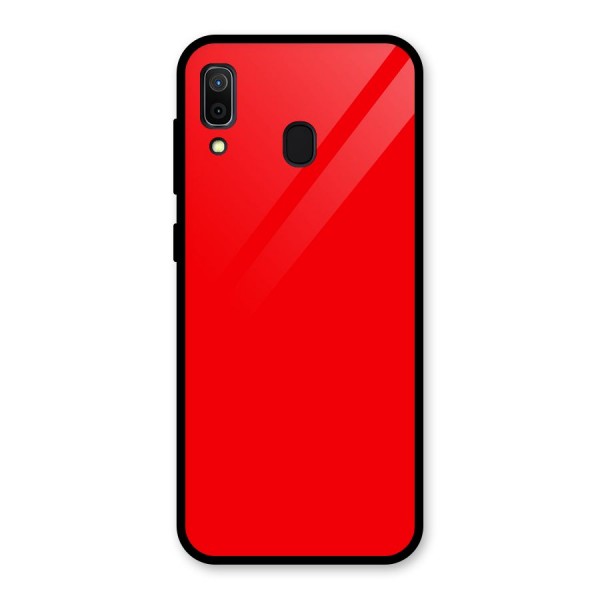 Bright Red Glass Back Case for Galaxy A30